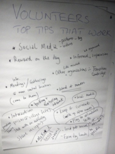 Some great tips came out of the workshop
